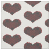rotes und schwarzes Herz Stoff (Muster)