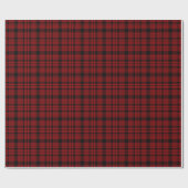 Rotes und schwarzes kariertes Muster Geschenkpapier (Flach)