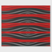 Rotes und schwarzes langes Muster Geschenkpapier (Flach)