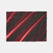 Rotes und schwarzes Logo Fleecedecke (Vorderseite (Horizontal))