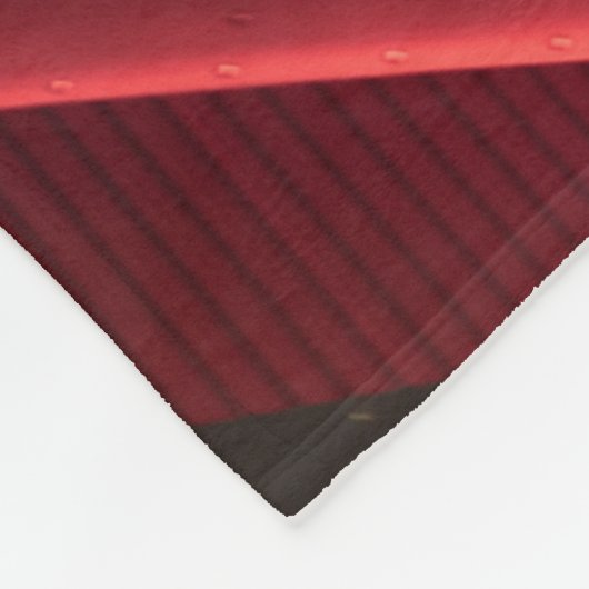 Rotes und schwarzes Logo Fleecedecke (Ecke)