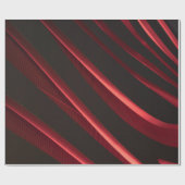 Rotes und schwarzes Logo Geschenkpapier (Flach)