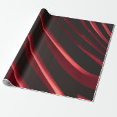 Rotes und schwarzes Logo Geschenkpapier (Ungerollt)