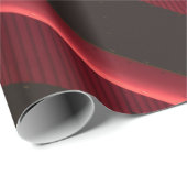 Rotes und schwarzes Logo Geschenkpapier (Rolleneckpunkt)