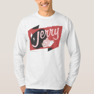 Rotes und schwarzes Logo Jerry T-Shirt