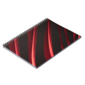 Rotes und schwarzes Logo Notizblock (Linke Seite)