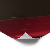 Rotes und schwarzes Logo Poster (Ecke)