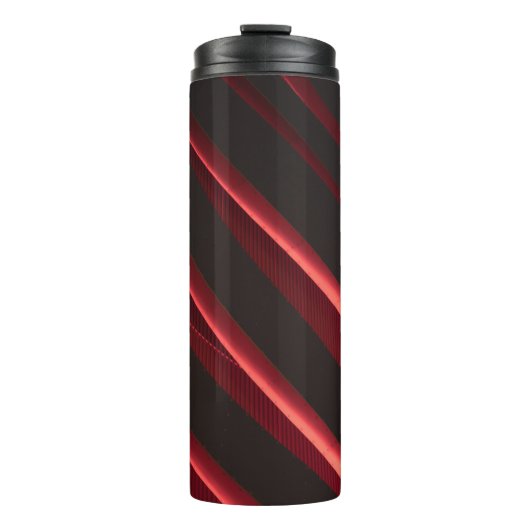 Rotes und schwarzes Logo Thermosbecher (Vorderseite)