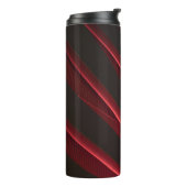 Rotes und schwarzes Logo Thermosbecher (Nach links gedreht)