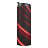 Rotes und schwarzes Logo Thermosbecher (Nach rechts gedreht)