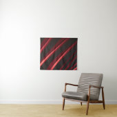 Rotes und schwarzes Logo Wandteppich (Beispiel (Horizontal))