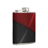 Rotes und schwarzes Metall Flachmann (Rechts)