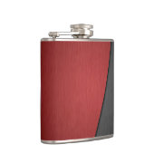 Rotes und schwarzes Metall Flachmann (Rechts)