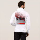 ROTES UND SCHWARZES MOTORRAD HOODIE (Schwarz voll)