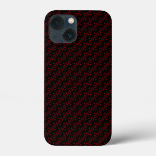 Rotes und schwarzes Muster Case-Mate iPhone Hülle