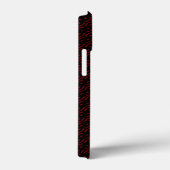 Rotes und schwarzes Muster Case-Mate iPhone Hülle (Rückseite / Rechts)