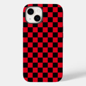 Rotes und schwarzes Muster Case-Mate iPhone Hülle (Rückseite)