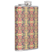 Rotes und schwarzes Muster Flachmann (Rechts)