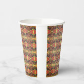 Rotes und schwarzes Muster Pappbecher (Links)