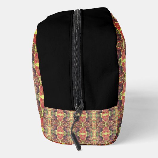 Rotes und schwarzes Muster Waschbeutel (Rechts)