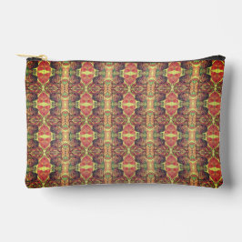 Rotes und schwarzes Muster Zubehörtasche