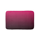 Rotes und schwarzes Prüfmuster Badematte (Vorderseite)