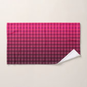 Rotes und schwarzes Prüfmuster Badhandtuch Set (Handtuch)