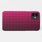 Rotes und schwarzes Prüfmuster Case-Mate iPhone Hülle (Rückseite (Horizontal))