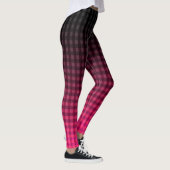 Rotes und schwarzes Prüfmuster Leggings (Rechts)