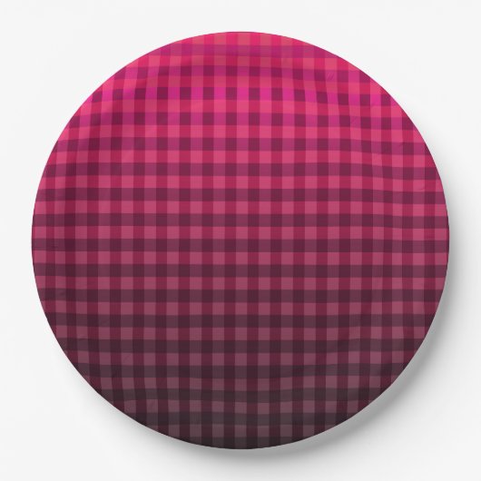 Rotes und schwarzes Prüfmuster Pappteller (Vorderseite)