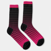 Rotes und schwarzes Prüfmuster Socken (Rechts)