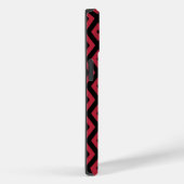 Rotes und schwarzes Rautenmuster Case-Mate iPhone Hülle (Rückseite / Rechts)