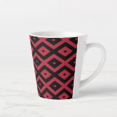 Rotes und schwarzes Rautenmuster Milchtasse (Rechts)