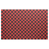Rotes und schwarzes Schachbrettmuster Stoff (Yard (91,4 cm))