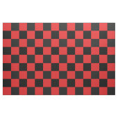 Rotes und schwarzes Schachbrettmuster Stoff (Fat Quarter (45,7 x 55,9 cm))
