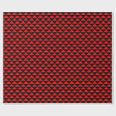 Rotes und schwarzes Schleifpapier Geschenkpapier (Flach)