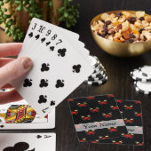 Rotes und schwarzes Schmetterlingsmuster Spielkarten (In Situ)