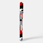 Rotes und schwarzes Tarnmuster personalisiert Case-Mate iPhone Hülle (Rückseite / Rechts)