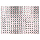Rotes und schwarzes Weihnachtspferd Tischdecke (Vorderseite (Horizontal))