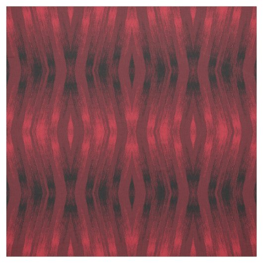 Rotes und schwarzes Zickzackmuster. Stoff (Muster)