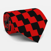 Rotes und schwarzes Zs Krawatte (Gerollt)