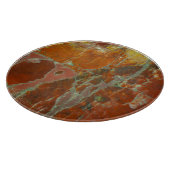 Rotes und vergoldetes Holz Schneidebrett (Ecke)