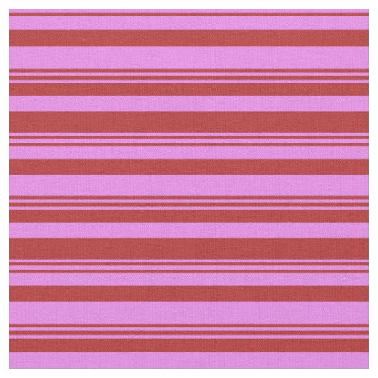 Rotes und violettes Muster der Streifen Stoff (Nahaufnahme)