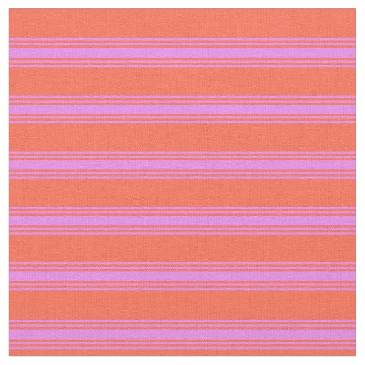 Rotes und violettes Muster/Streifenmuster Stoff (Nahaufnahme)
