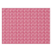 Rotes und weißes Blumenmuster Tischdecke (Vorderseite (Horizontal))