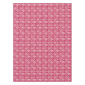 Rotes und weißes Blumenmuster Tischdecke (Vorderseite)