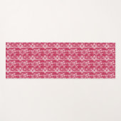 Rotes und weißes Blumenmuster Yogamatte (Vorderseite (Horizontal))