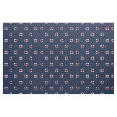Rotes und weißes Bojen-Muster Stoff (Fat Quarter (45,7 x 55,9 cm))