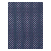 Rotes und weißes Bojen-Muster Tischdecke (Vorderseite)