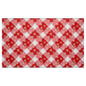 Rotes und Weißes Buffalo Kariert mit Schneeflocken Stoff (Fat Quarter (45,7 x 55,9 cm))